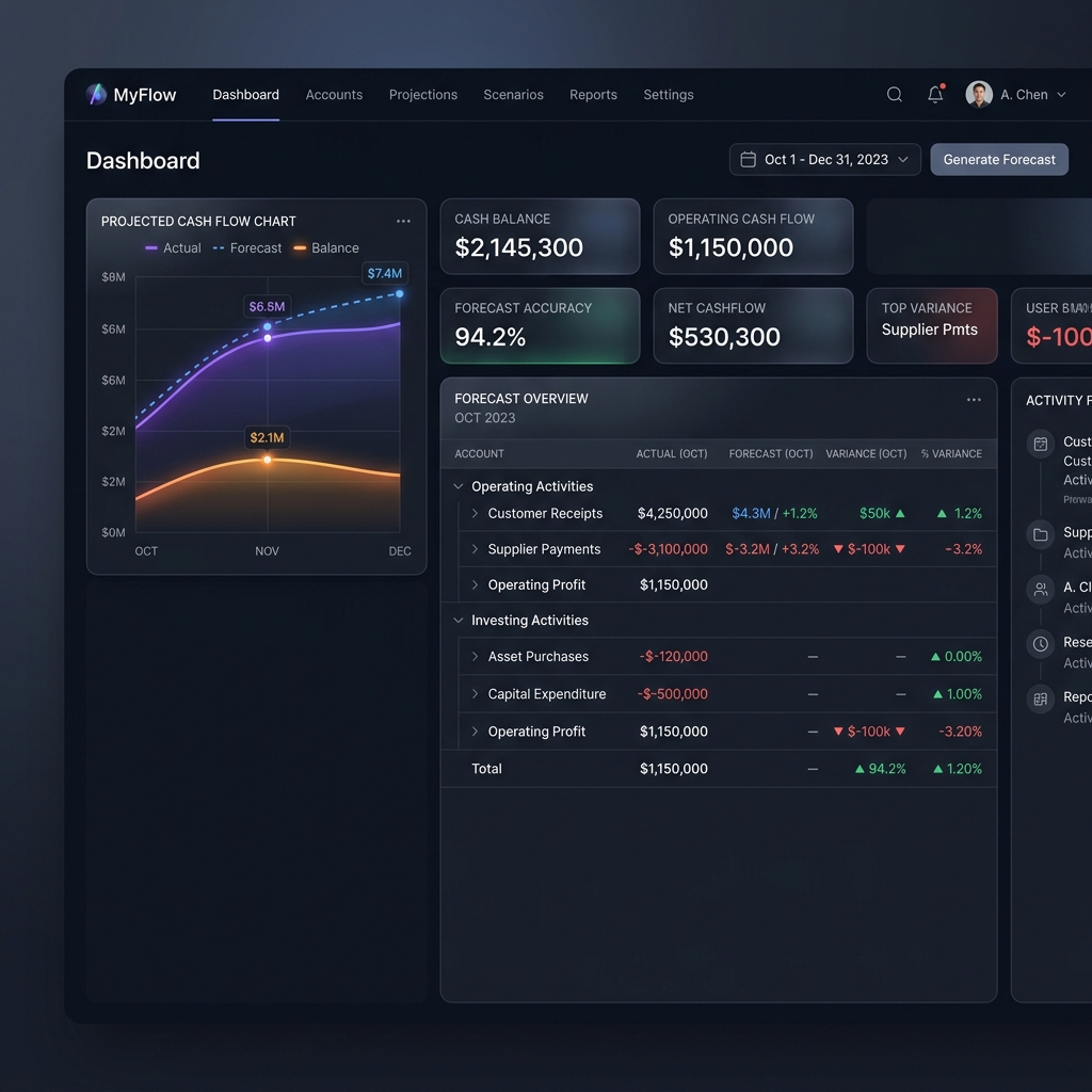 MyFlow Cashflow Screenshot